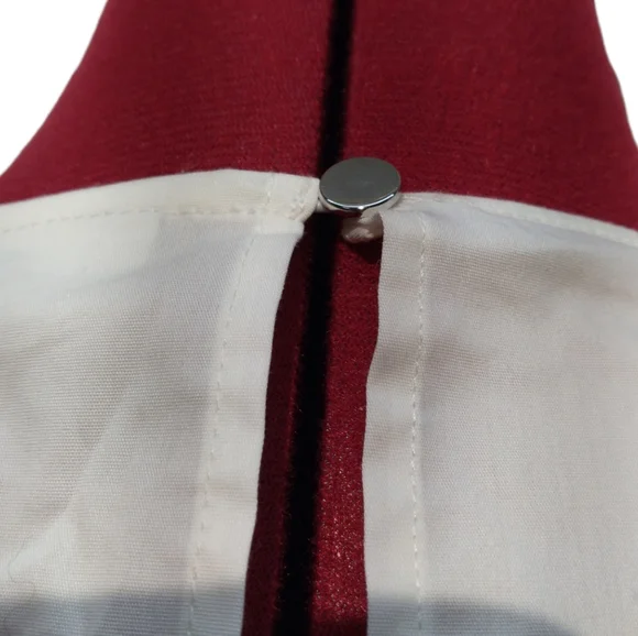 NY & Co. New Puff Sleeve White Poplin Wrap Dress Small - Picture 9 of 12